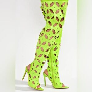 🔥DIANA – LIME – BOOTS by CAPE ROBBIN🔥BRAND NEW IN BOX🔥